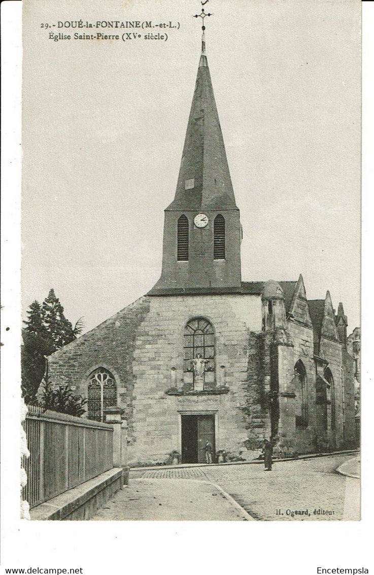 CPA Carte Postale France-Doue la Fontaine- Eglise Saint Pierre  VM27827m