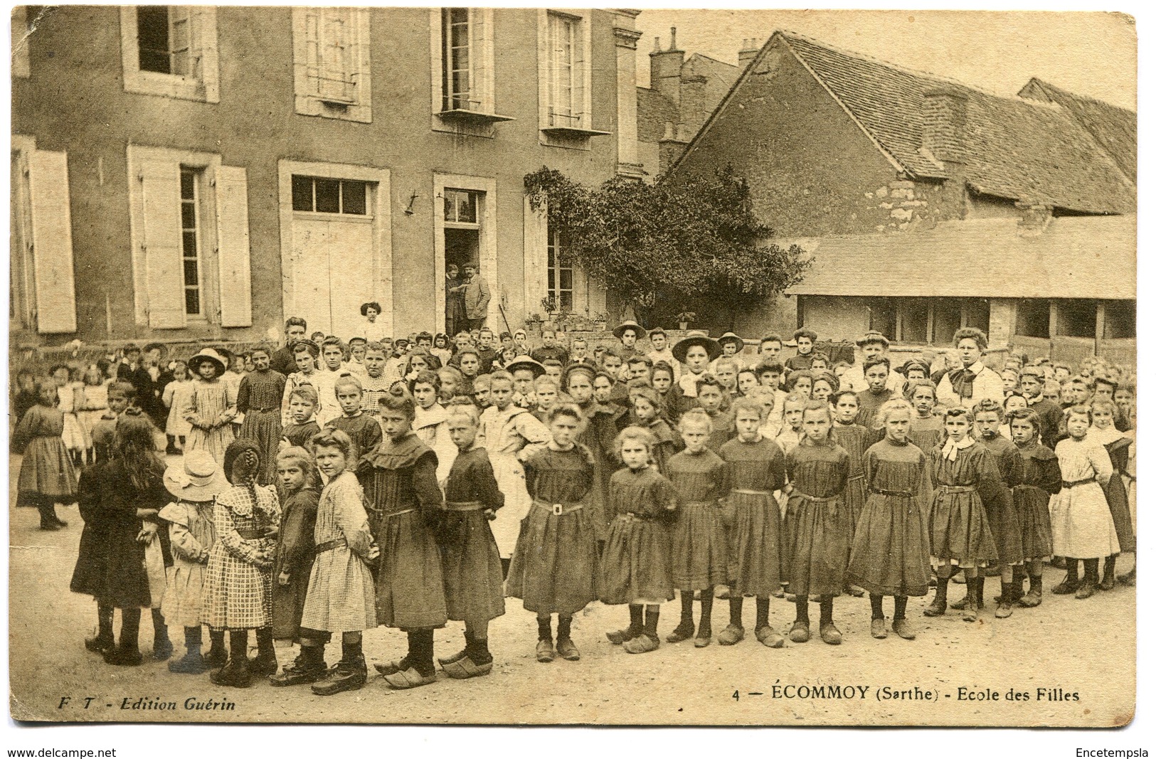 CPA - Carte Postale - France - Ecommoy - Ecole des Filles - 1914 ( I11156)