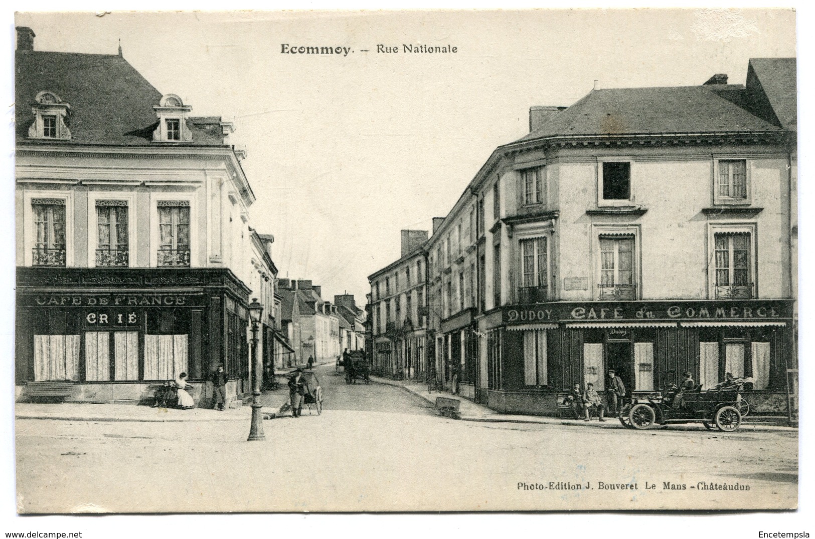 CPA - Carte Postale - France - Ecommoy - Rue Nationale ( I11618)