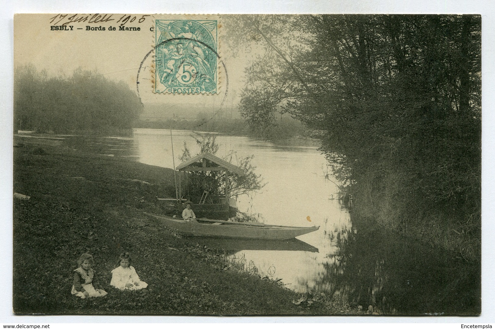 CPA - Carte Postale - France - Esbly - Bords de Marne - 1905 (SV6237)