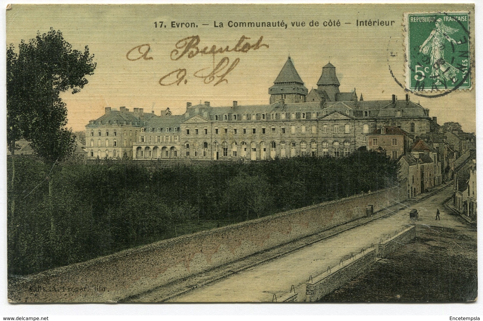 CPA - Carte Postale - France - Evron - La Communauté, vue de Côté - 1908 (I9917)