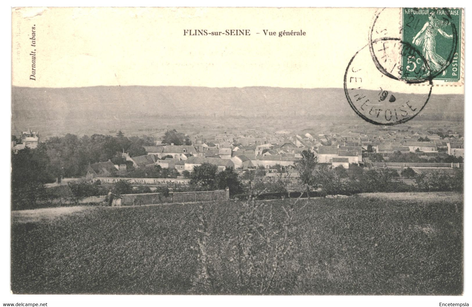 CPA - Carte Postale France- Flins sur Seine- Vue générale 1909 VM36018