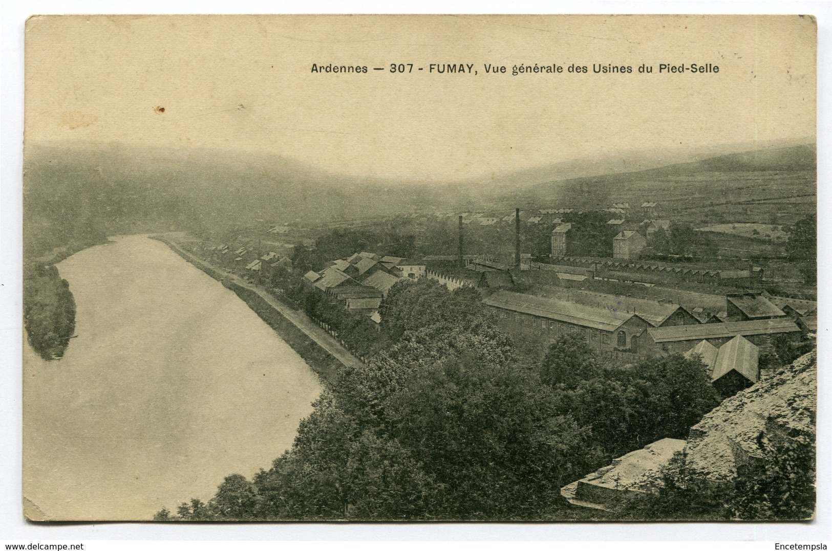 CPA - Carte Postale - France - Fumay - Vue Générale des Usines du Pied Selle - 1909 ( CP3877 )