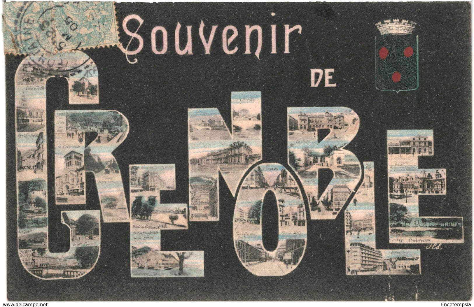 CPA Carte Postale  France  Grenoble Souvenir de Grenoble 1905 VM42399+