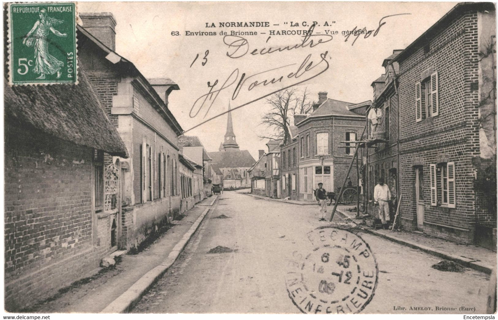 CPA carte postale France Harcourt Vue générale 1909  VM60491