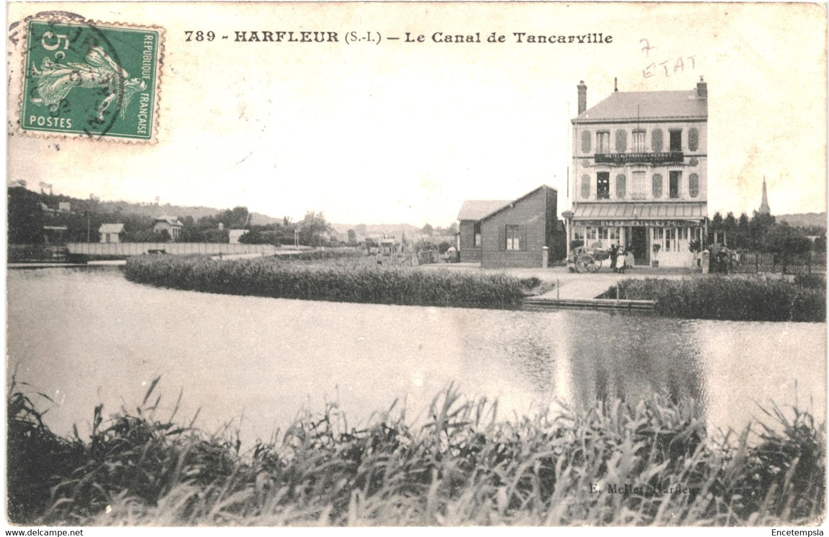 CPA Carte Postale France Harfleur Canal de Tancarville  VM56690ok