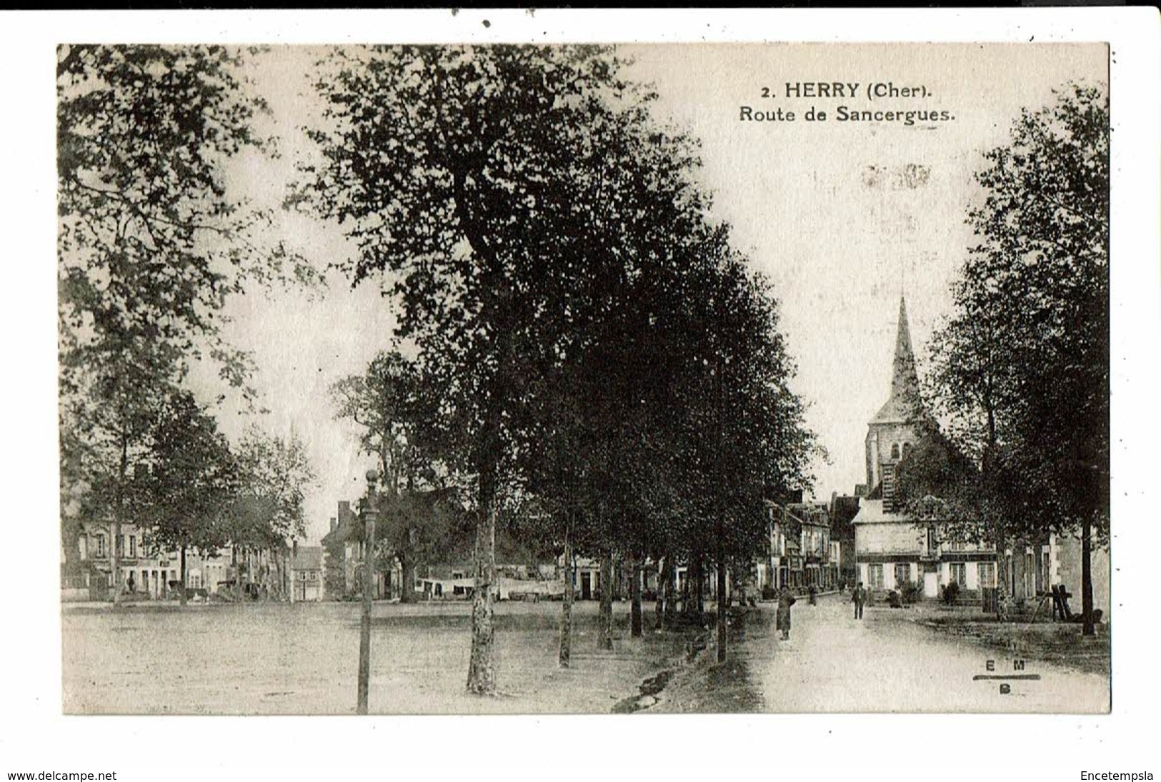 CPA-Carte Postale-France- Herry Route de Sancergues  en 1937-VM9889