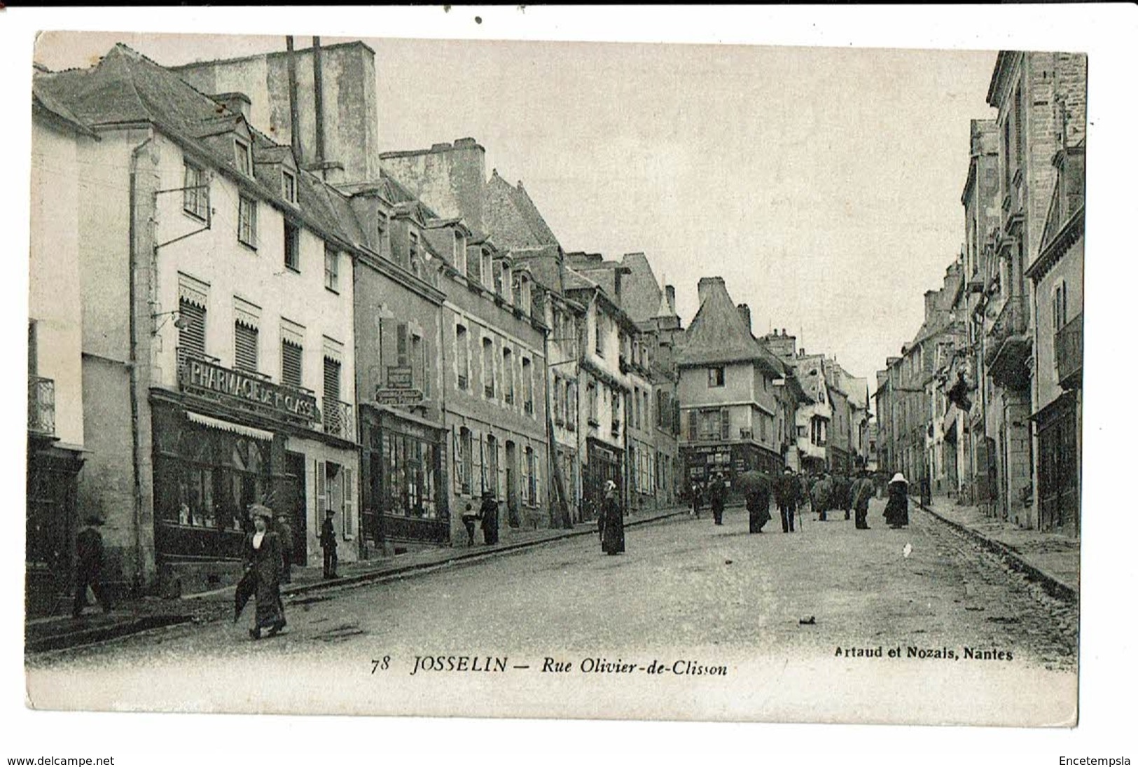 CPA-Carte Postale-FRANCE- Josselin- Rue Olivier de Clisson  VM17148