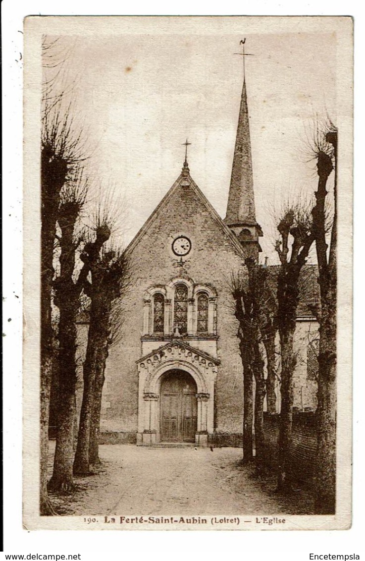 CPA-Carte Postale France -La Ferte Saint Aubin Son Eglise -  VM8116