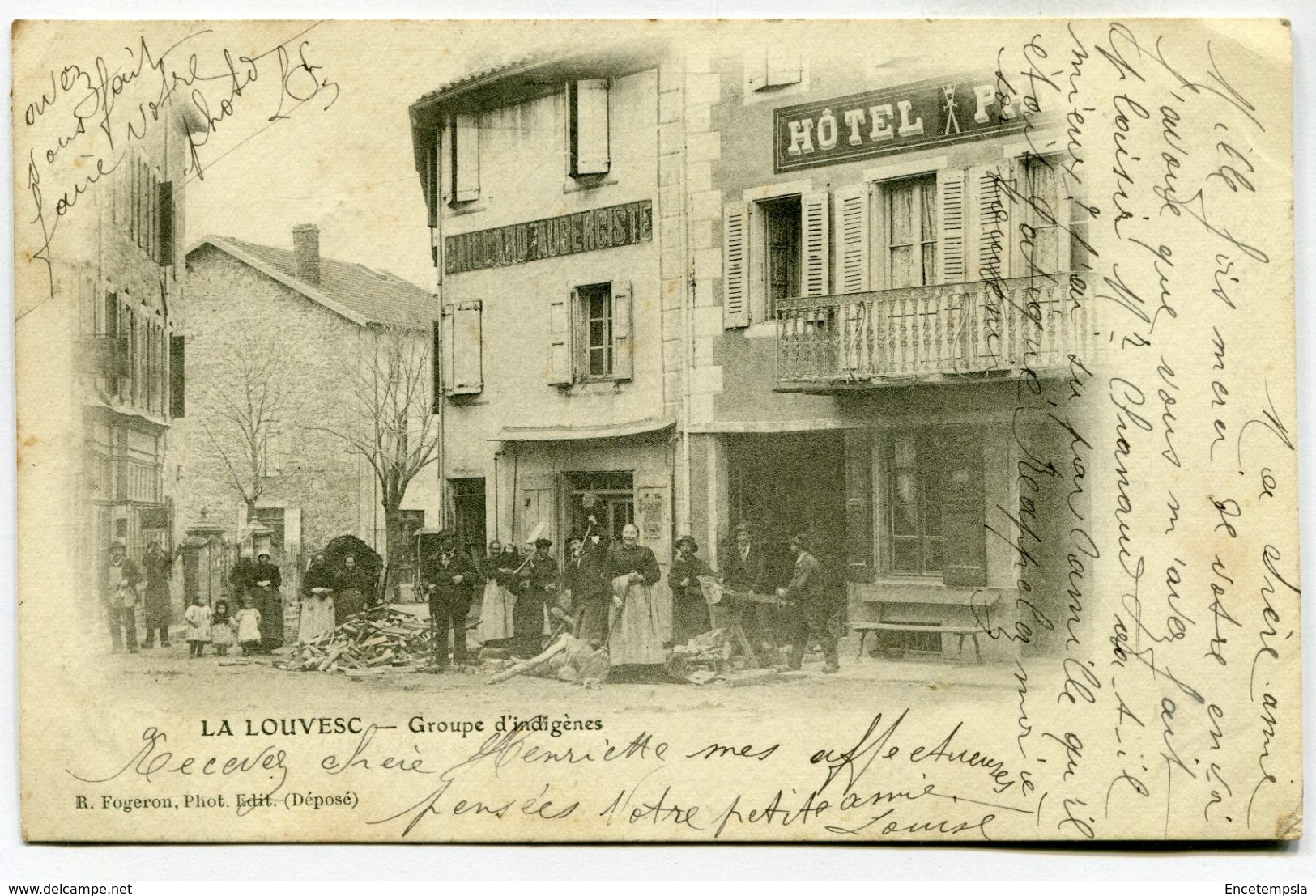 CPA - Carte Postale - France - La Louvesc - Groupe d'Indigènes - 1905 (D13527)