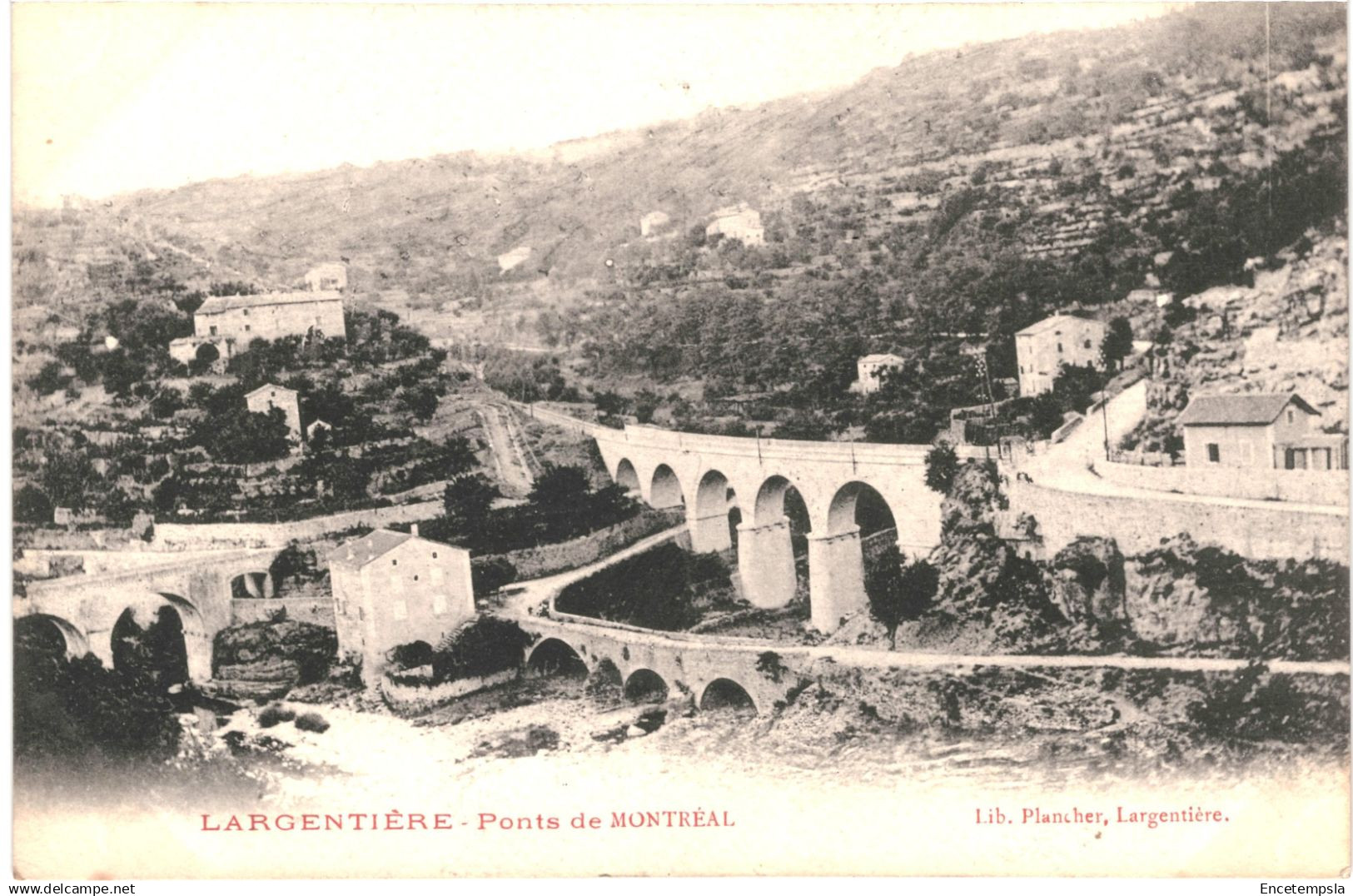 CPA Carte Postale France  Largentiere  Pont de Montreal début 1900 VM87538