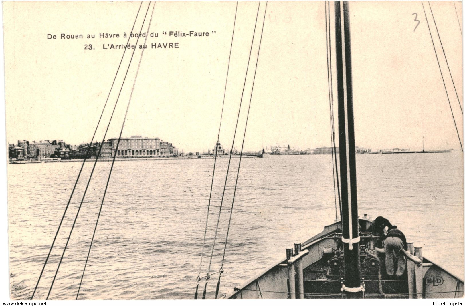 CPA Carte postale  France   Le Havre L'arrivée au Havre De Rouen au Havre à bord du Félix FaureVM58618