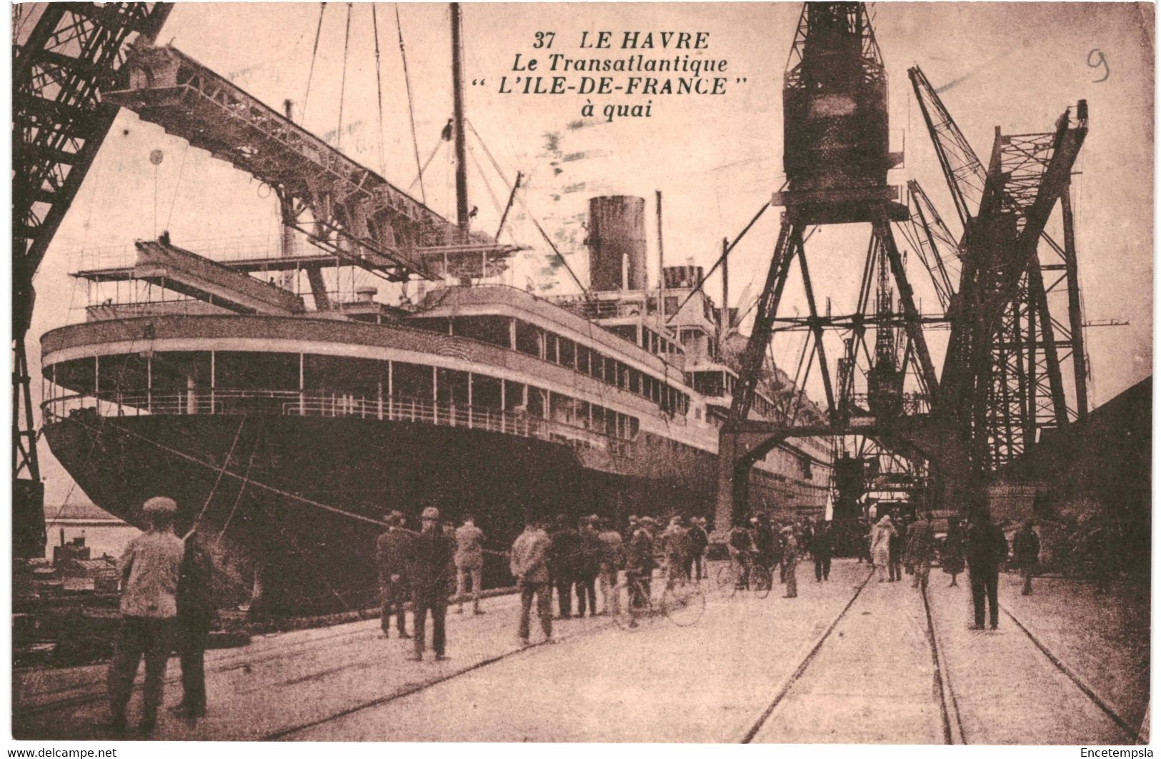 CPA   Carte Postale  France Le HavreLe Transatlantique Ile de France à Quai  1930  VM57504