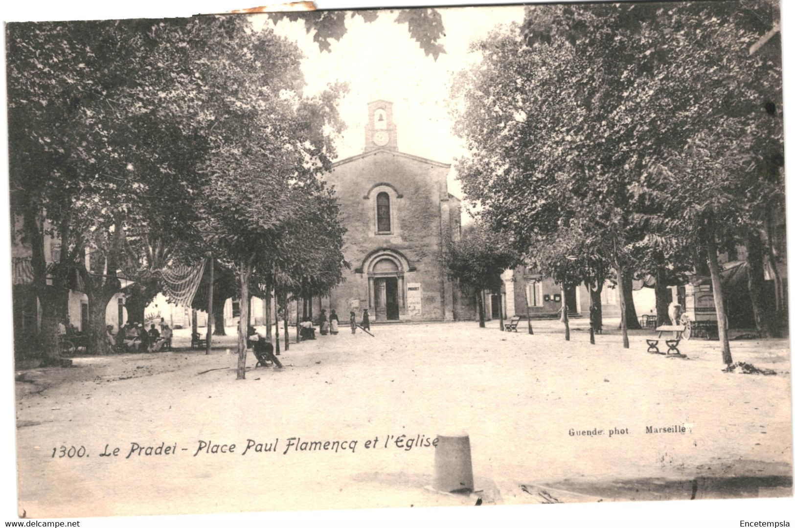 CPA- Carte postale  France-Le Pradet Place Paul Flamencq  et l'Eglise   VM48270