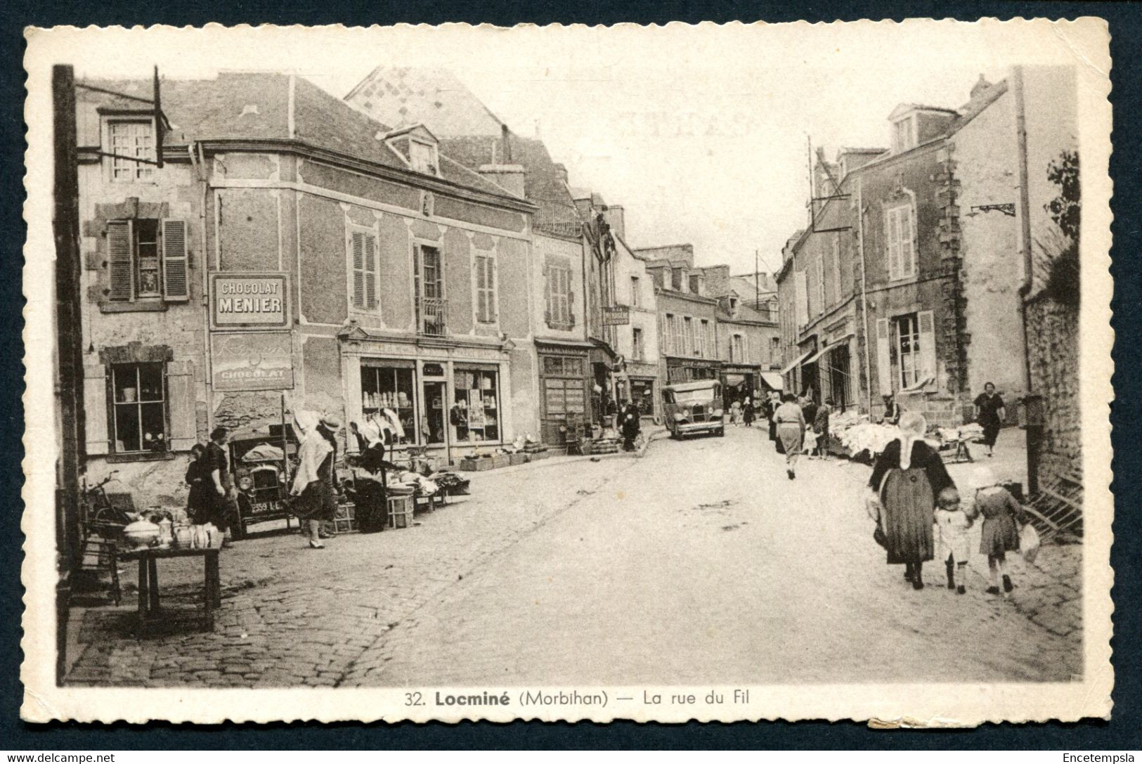 CPA - Carte Postale - France - Locminé - La Rue du Fil (CP18873+)