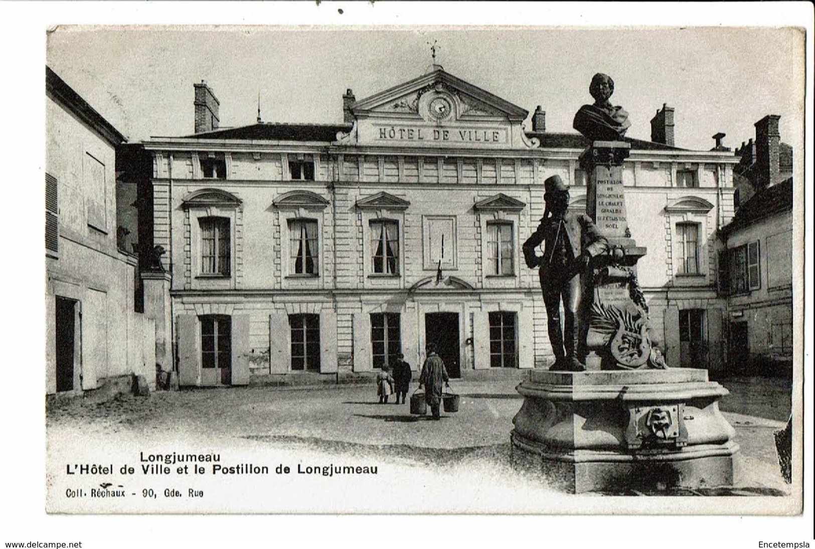 CPA-Carte Postale-France-Longjumeau- Hôtel de Ville -Postillon de Longjumeau -VM18033