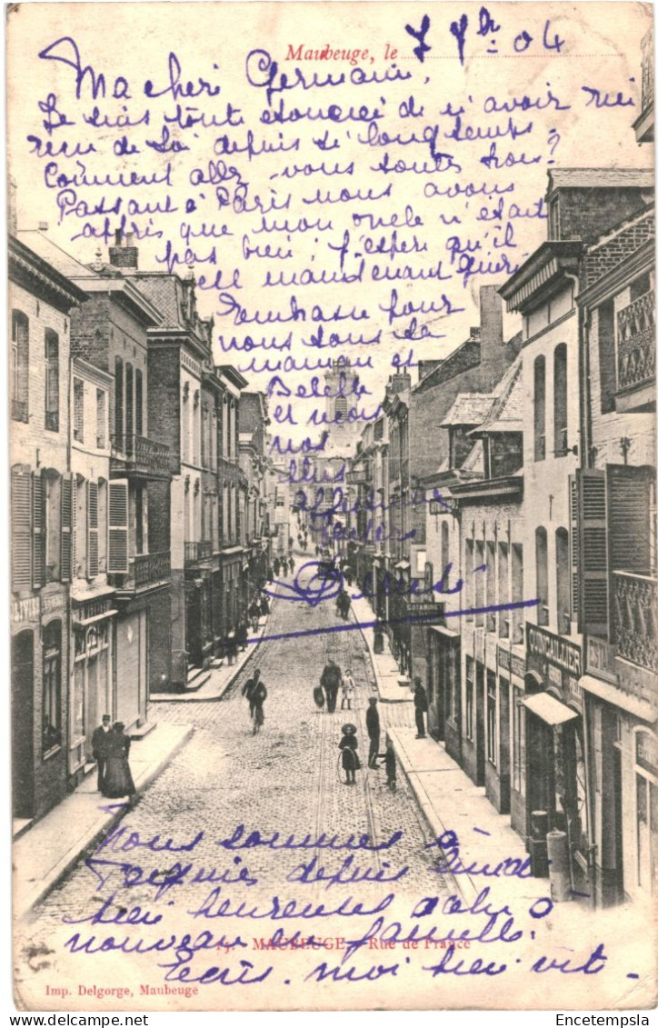 CPA   Carte postale France Maubeuge Rue de France 1904 VM66507ok