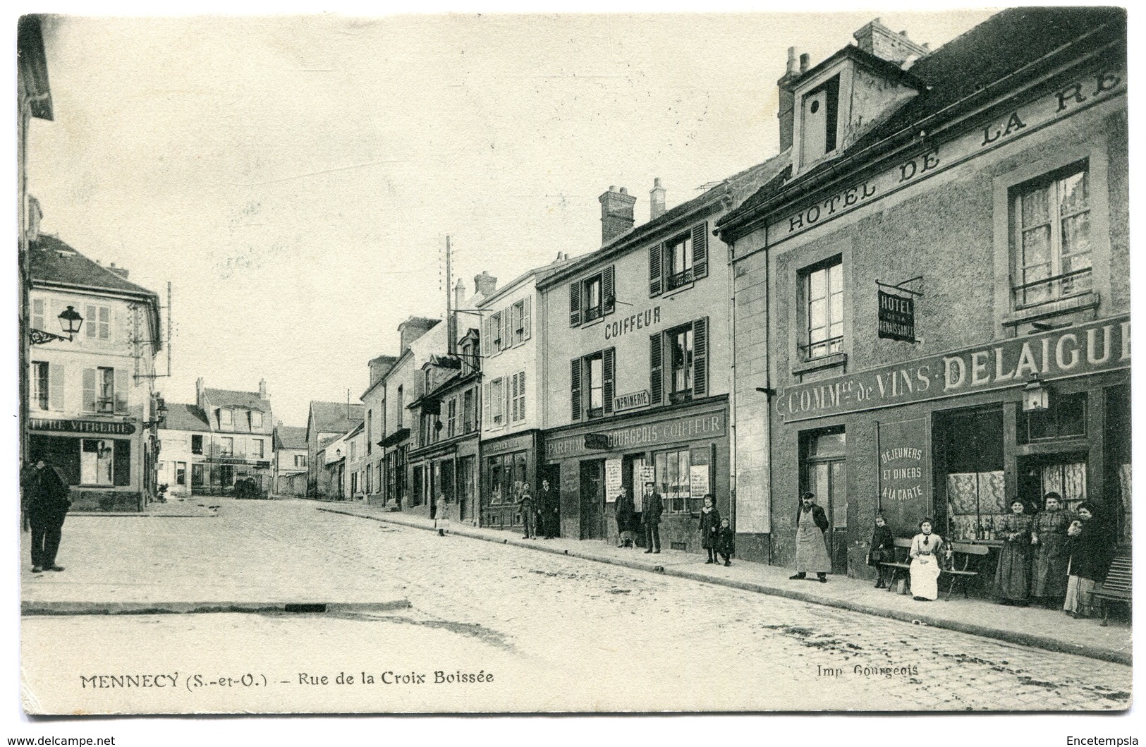 CPA - Carte Postale - France - Mennecy - Rue de la Croix Boissée - 1909 (SVM12246)