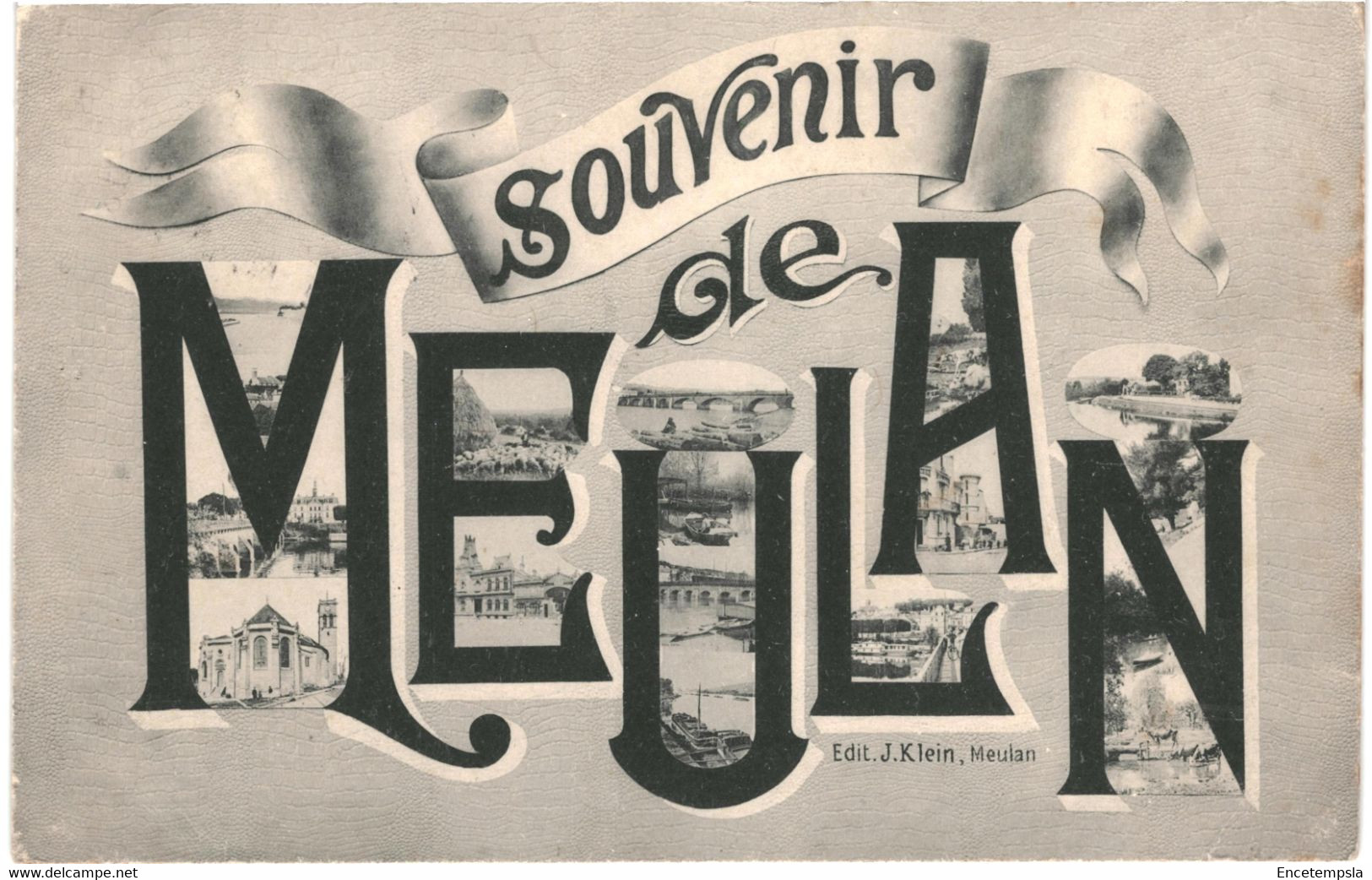 CPA Carte Postale France- Meulan Souvenir de Meulan1908 VM45436+