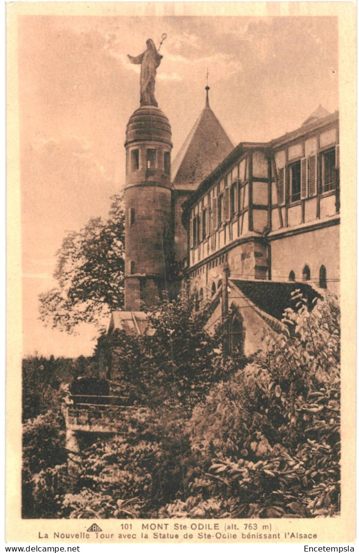 CPA  Carte Postale  France  Mont Sainte Odile Nouvelle Tour avec la statue  VM71278