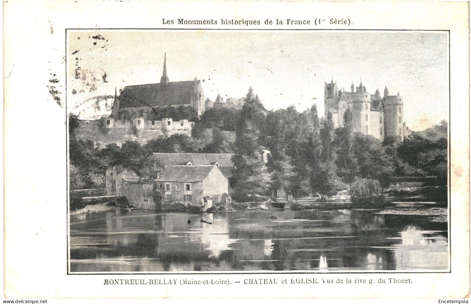 CPA Carte postale France  Montreuil Bellay Château et Eglise 1908 VM82723