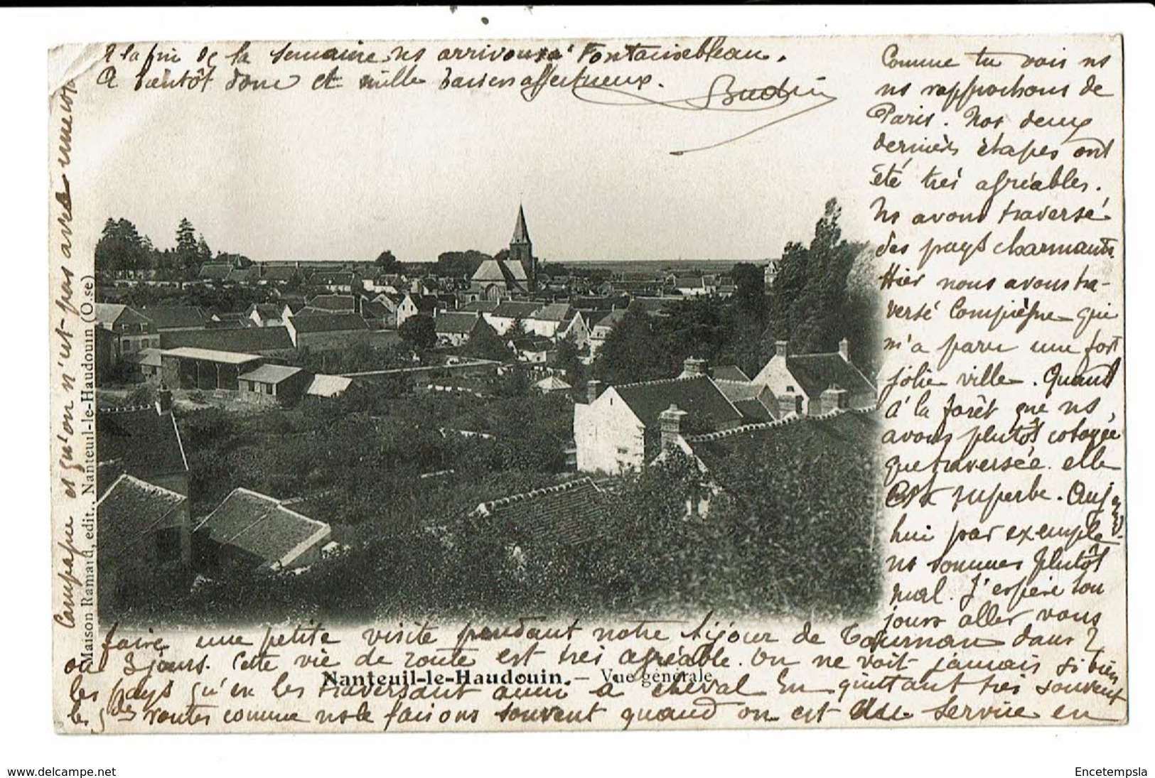 CPA- Carte Postale-FRANCE-Nanteuil-le-Haudouin- Vue Générale-1904 VMO16889