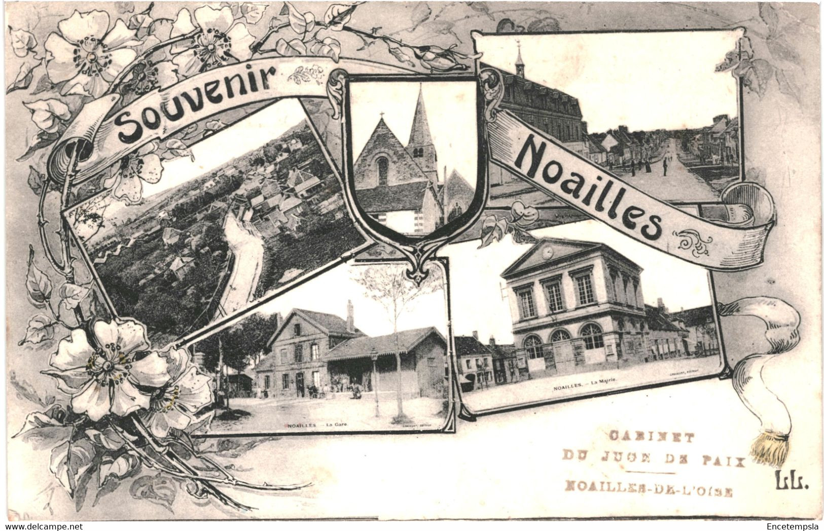 CPA Carte Postale France-Noailles- Souvenir de Noailles multi vues1914 VM46389