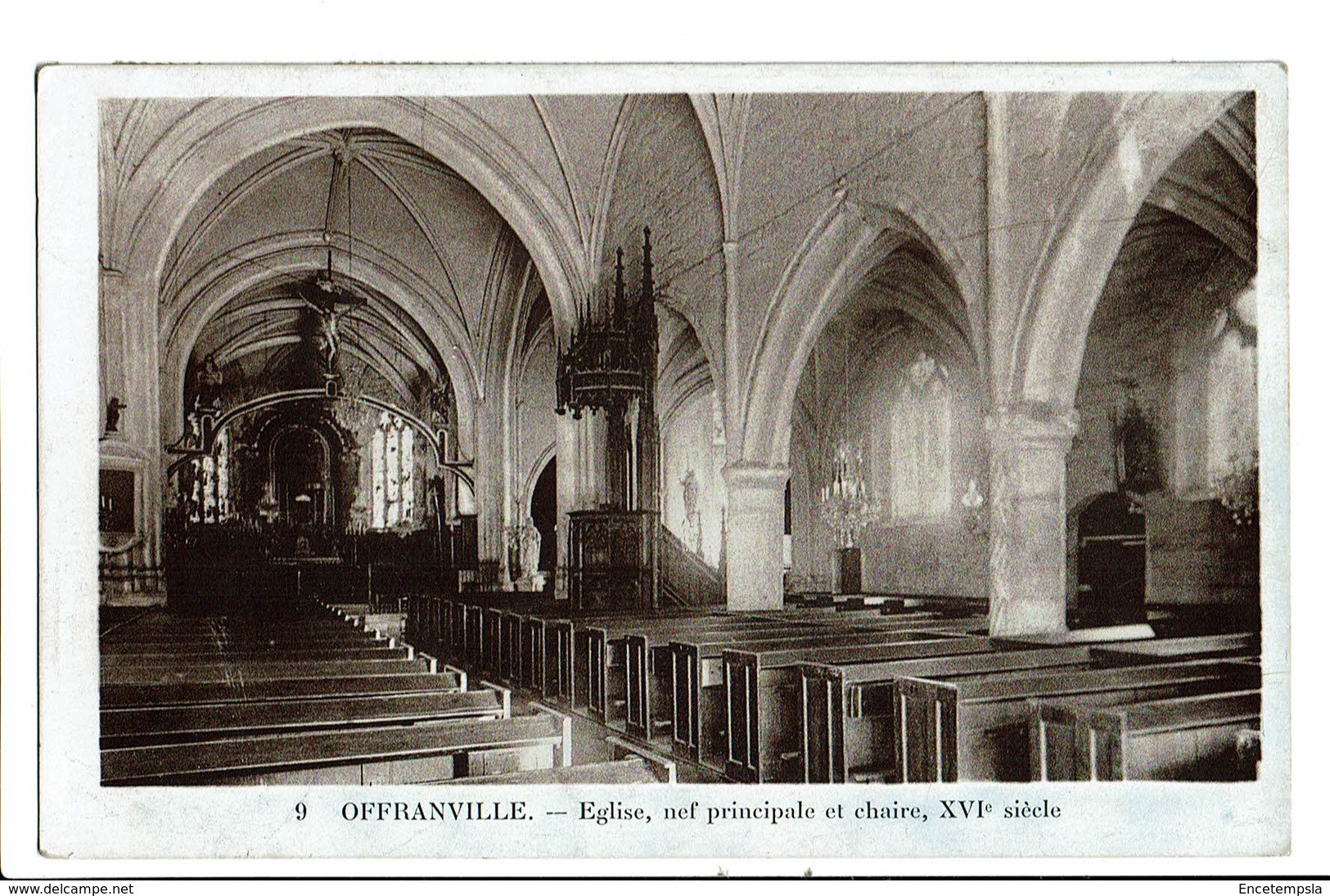 CPA - Carte Postale -FRANCE-Offranville Nef principale de  son Eglise  1931 VM193