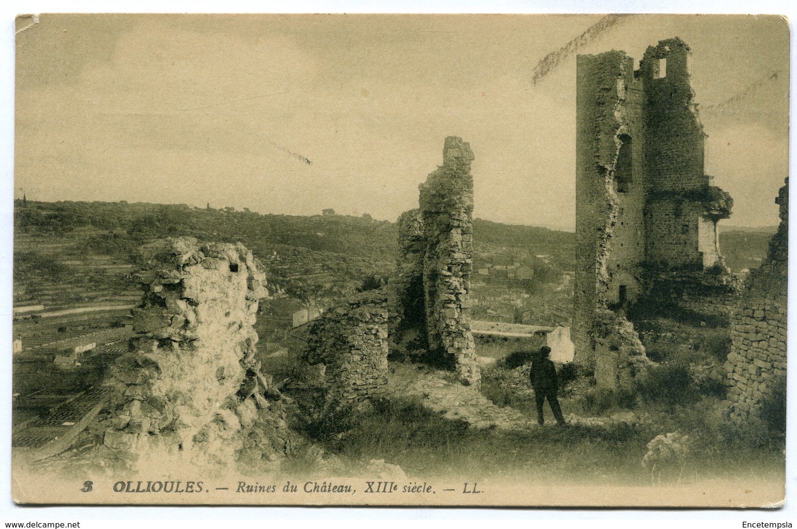 CPA - Carte Postale - France - Ollioules - Ruines du Château  ( CP4585 )