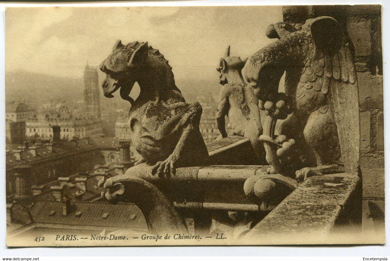 CPA - Carte Postale - France - Paris - Notre Dame - Groupe de Chimères  (I16039)