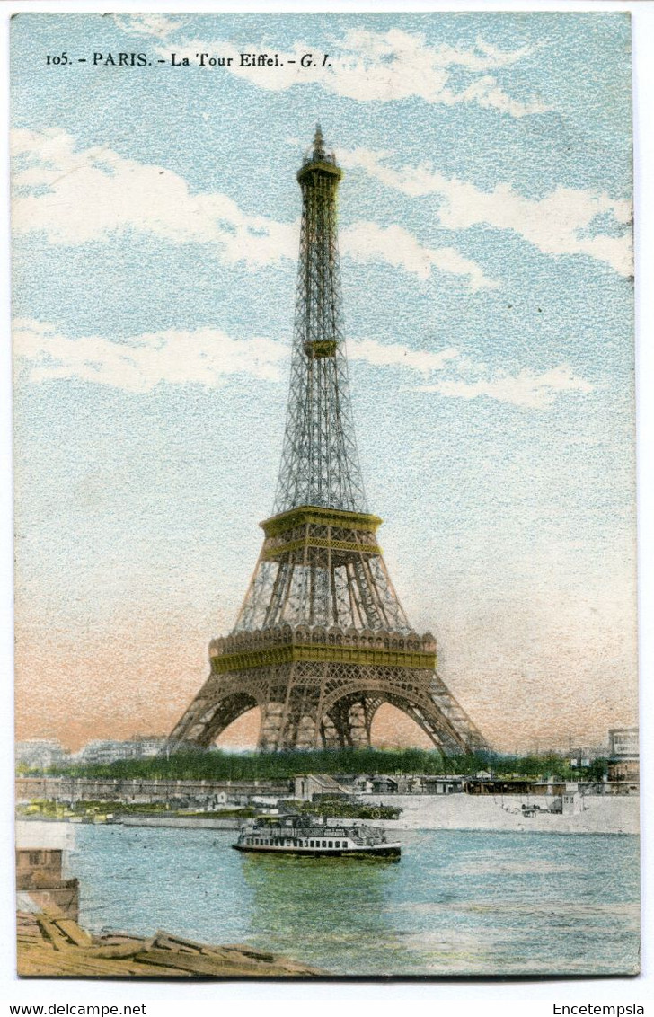 CPA - Carte Postale - France - Paris - Tour Eiffel  (BR14714)