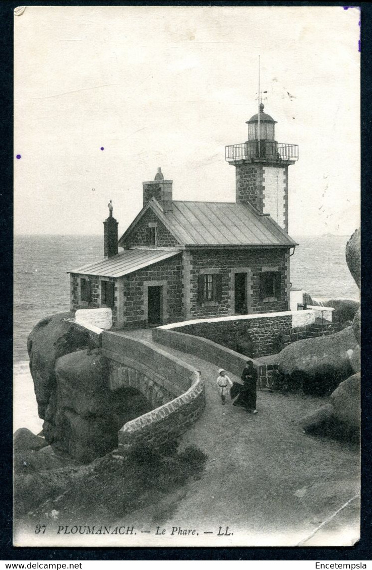 CPA - Carte Postale - France - Ploumanac'h - Le Phare - 1914 (CP18907)