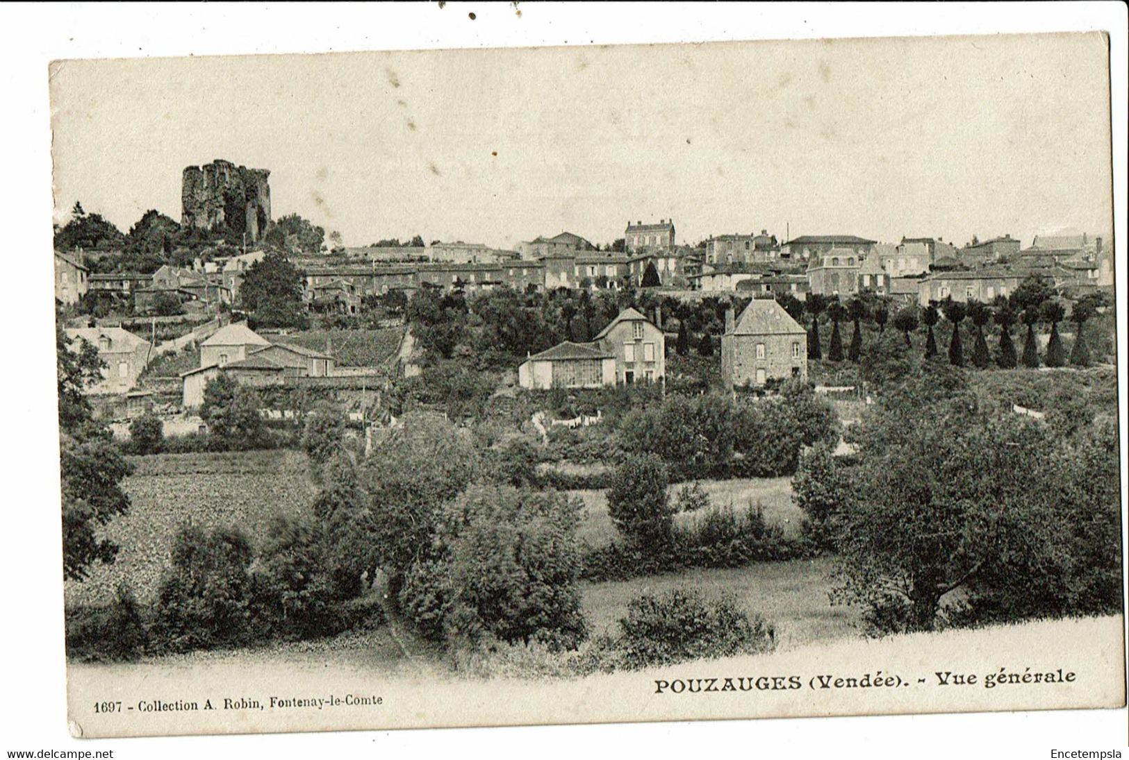 CPA-Carte postale-France-Pouzauges- Vue générale VM29091