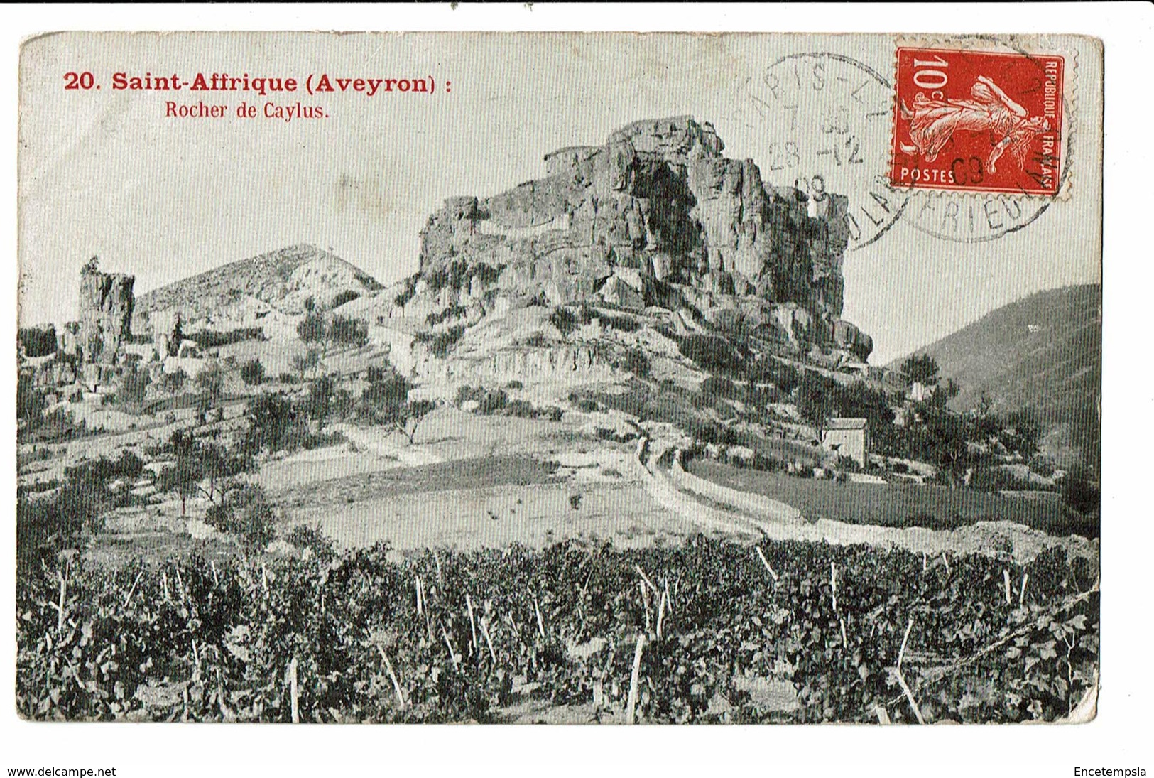 CPA - Carte Postale -FRANCE - Saint Affrique- Rocher de Caylus-1909-VM3027