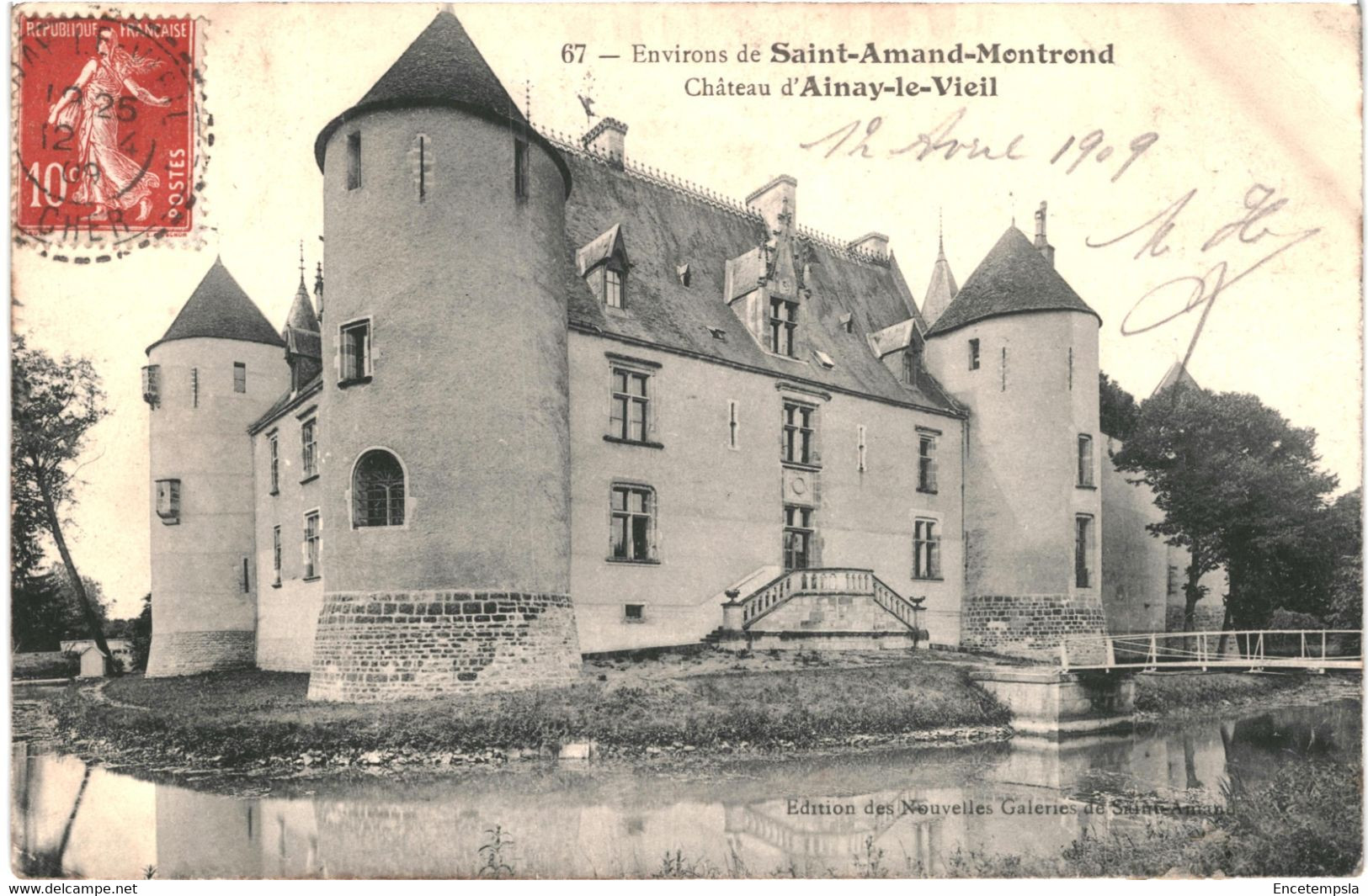 CPA-Carte Postale France Saint-Amand-Montrond  Château d'Ainay le Vieil1909  VM55907