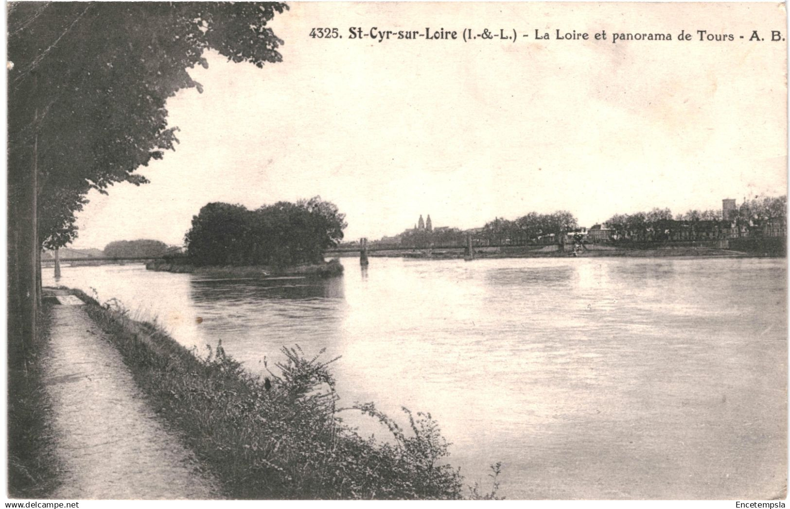 CPA Carte postale France   Saint-Cyr-sur-Loire  La Loire et Panorama de Tours 1921  VM90761