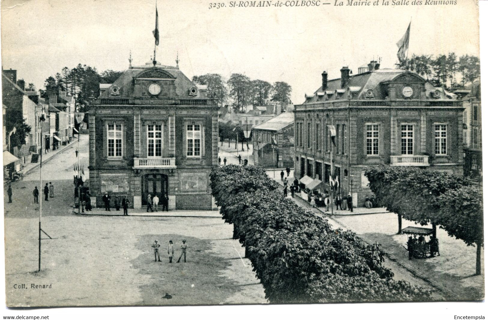 CPA - Carte Postale - France - Saint Romain de Colbosc - La Mairie et la Salle des Réunions - 1916 ( RH18419)