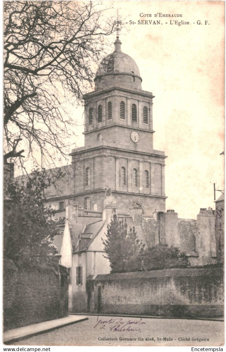 CPA Carte postale  France Saint Servan L'église   VM85164