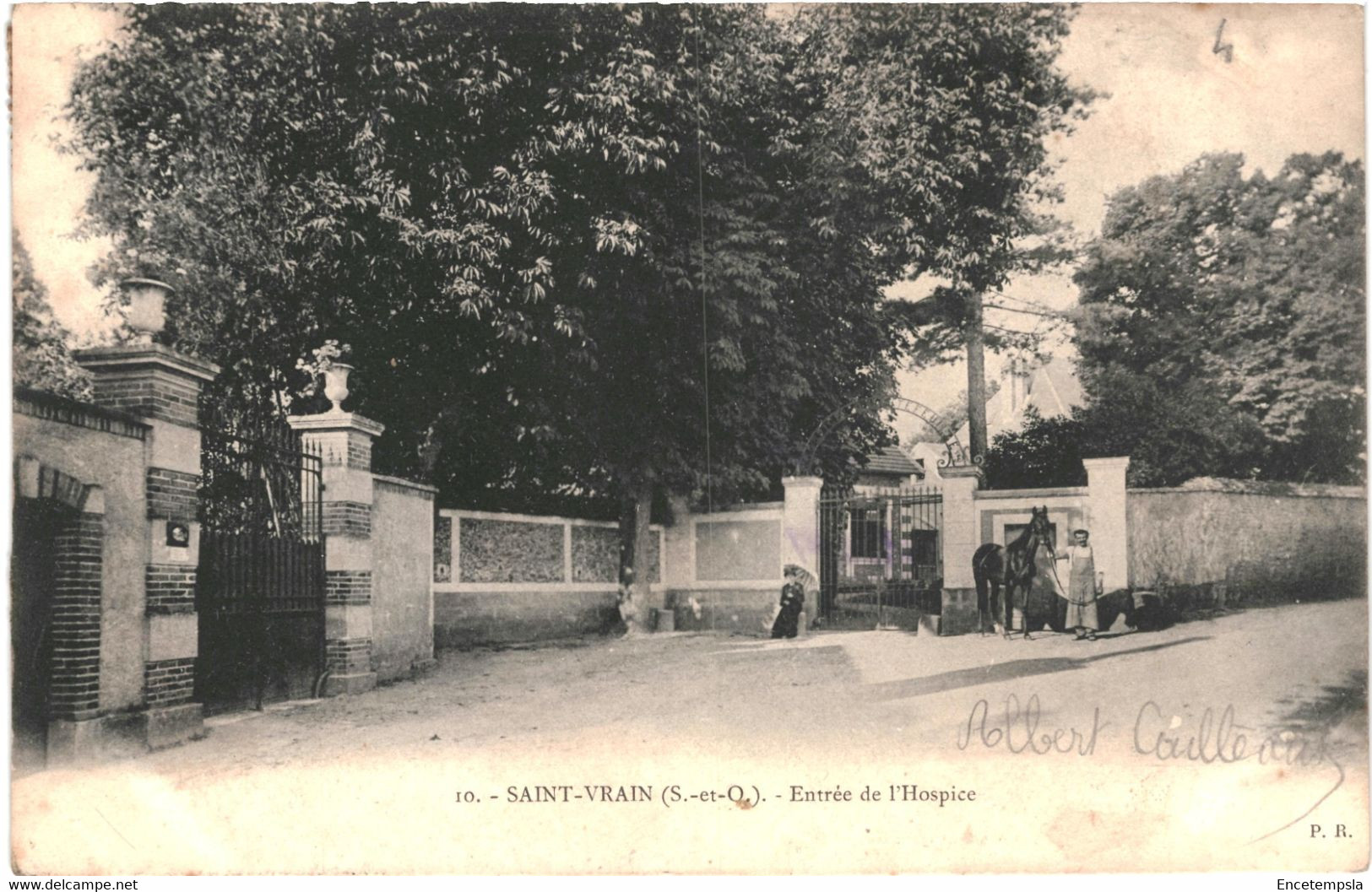 CPA -Carte postale France  Saint Vrain Entrée de l'Hospice 1906 VM52593