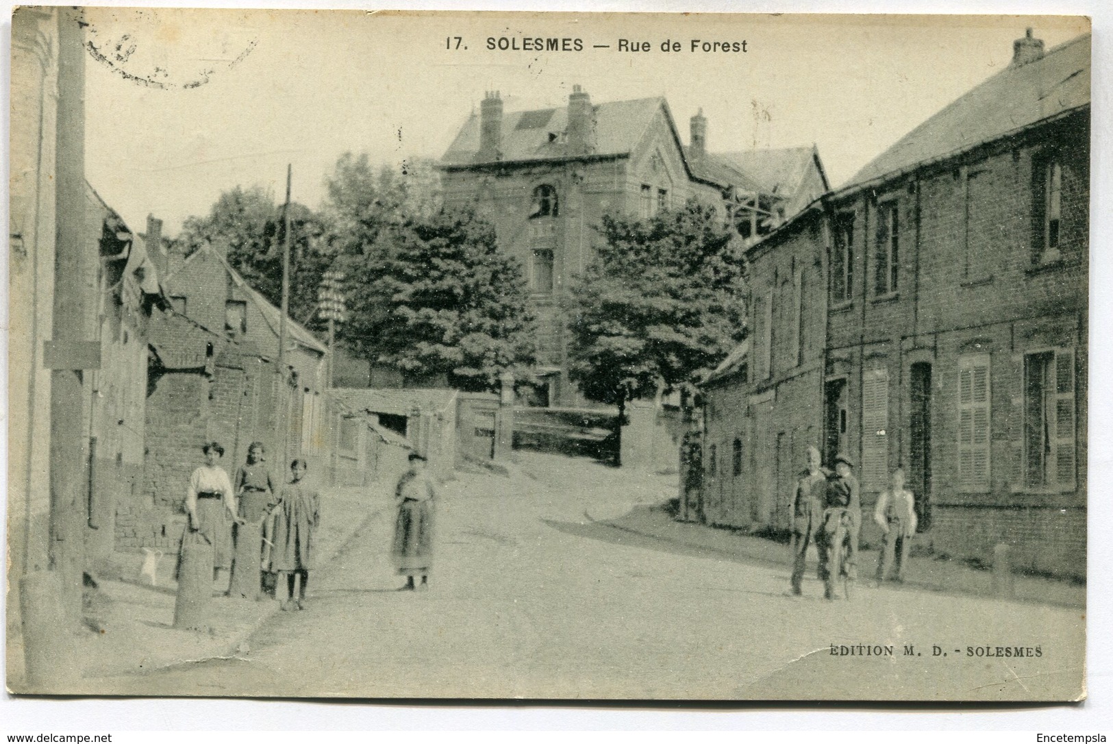 CPA - Carte Postale - France - Solesmes - Rue de Forest - 1946 ( DD7328)