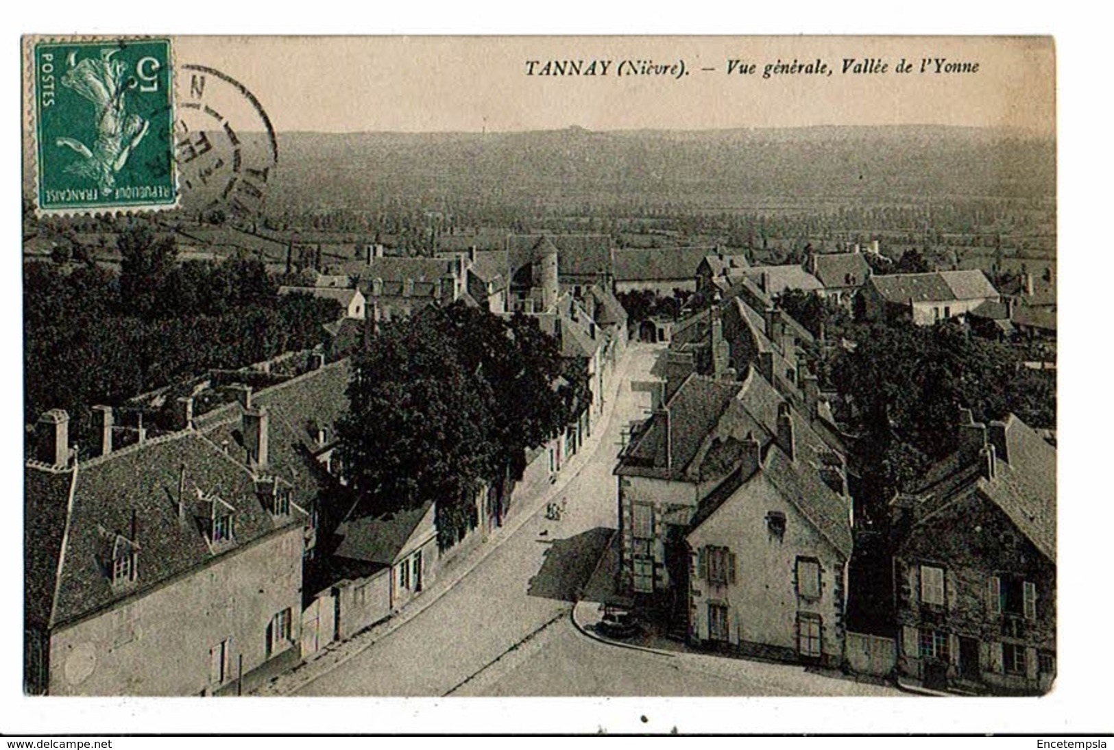 CPA-Carte Postale-France-Tannay- Vue générale -Vallée de l'Yonne -1909-VMO15876