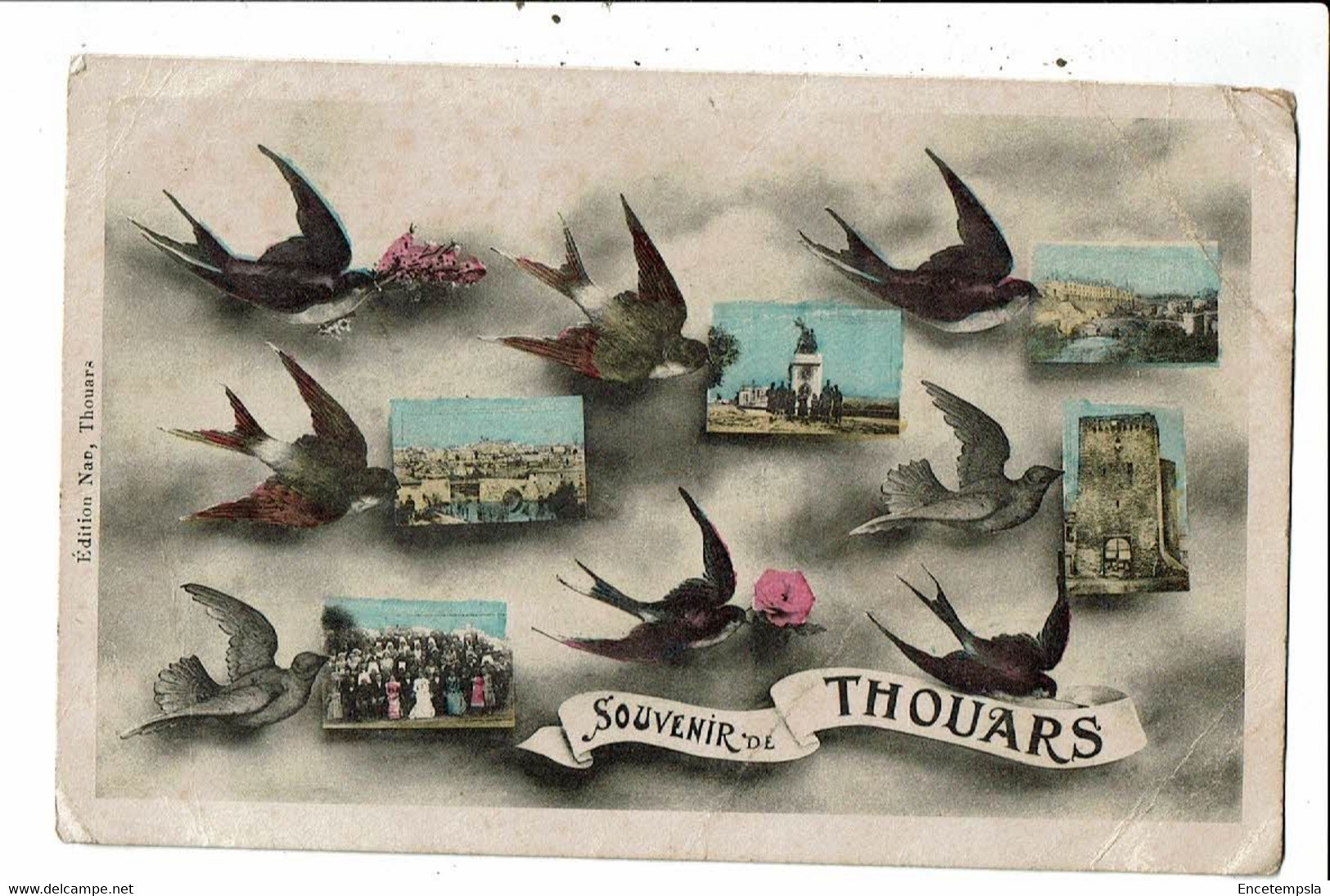 CPA Carte Postale France- Thouars- Souvenir de Thouars - VM24832p