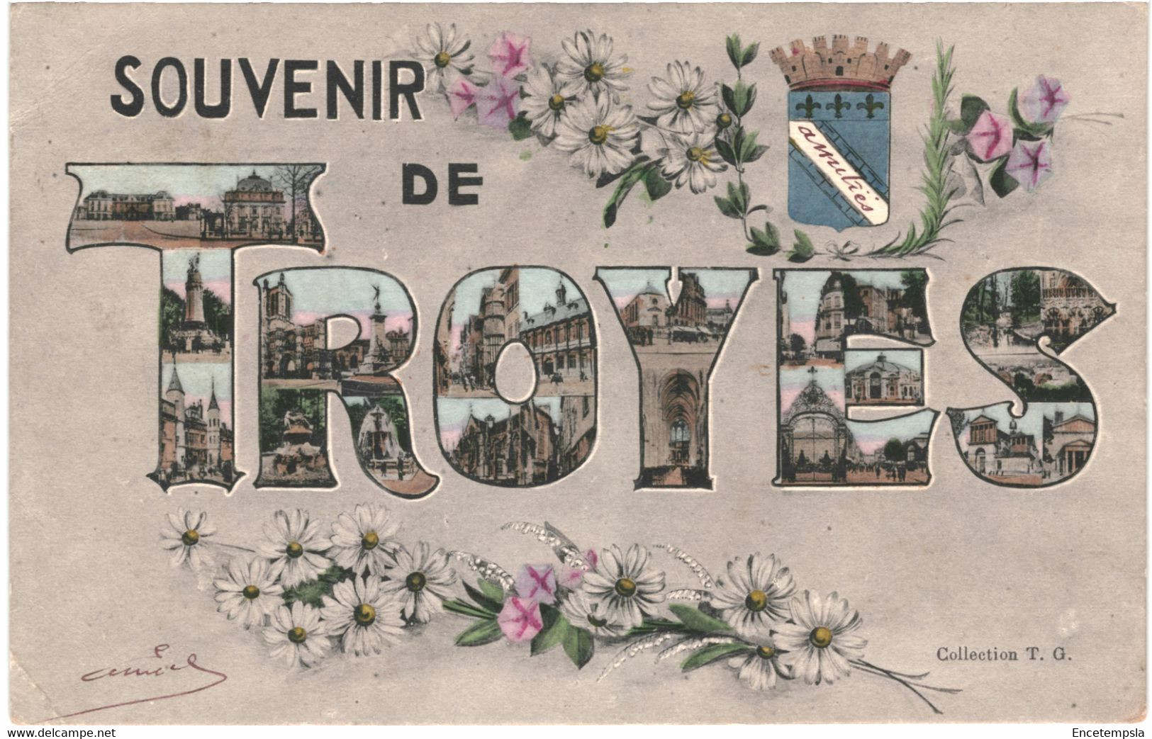 CPA-carte postale France -Troyes-Souvenir de Troyes 1906   VM43594+