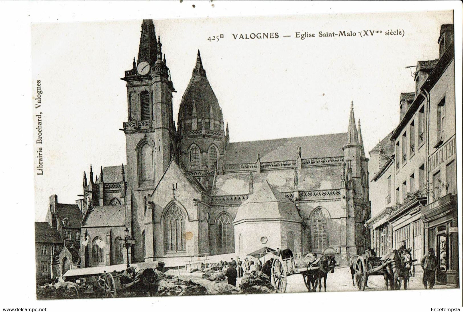 CPA Carte Postale France-Valognes Eglise Saint Malo    VM30601