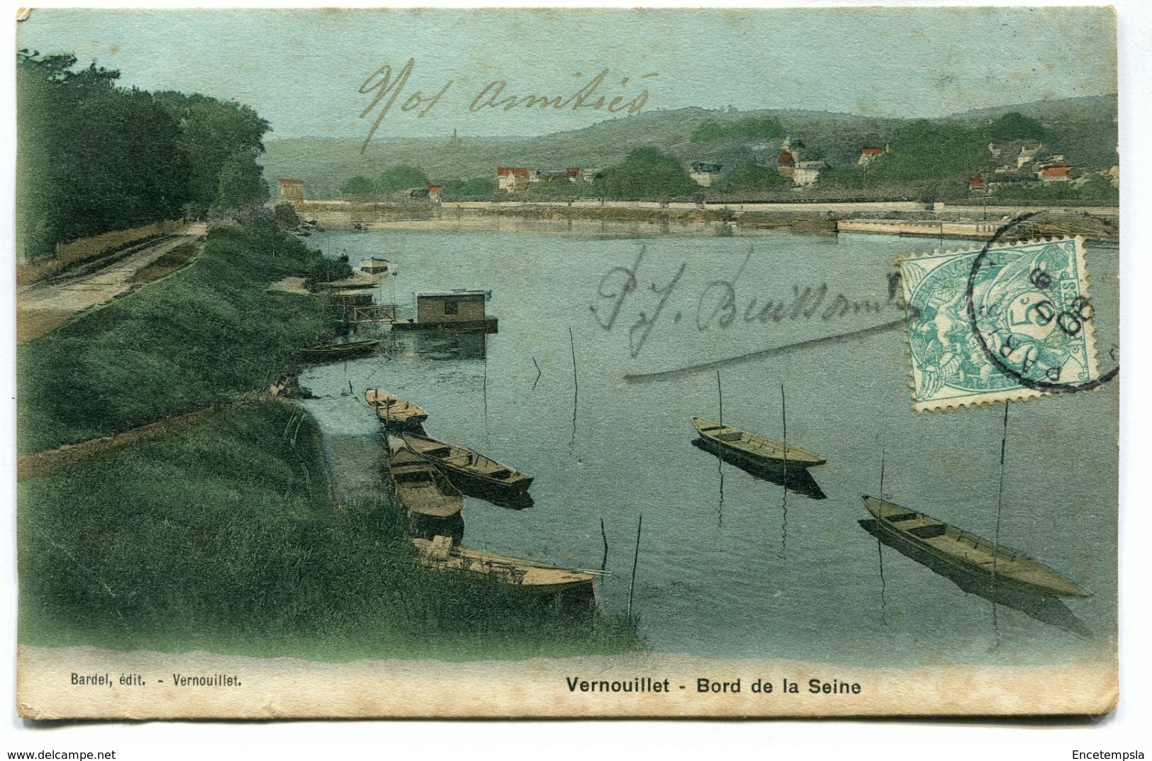 CPA - Carte Postale - France - Vernouillet - Bord de la Seine - 1905 (D13661)