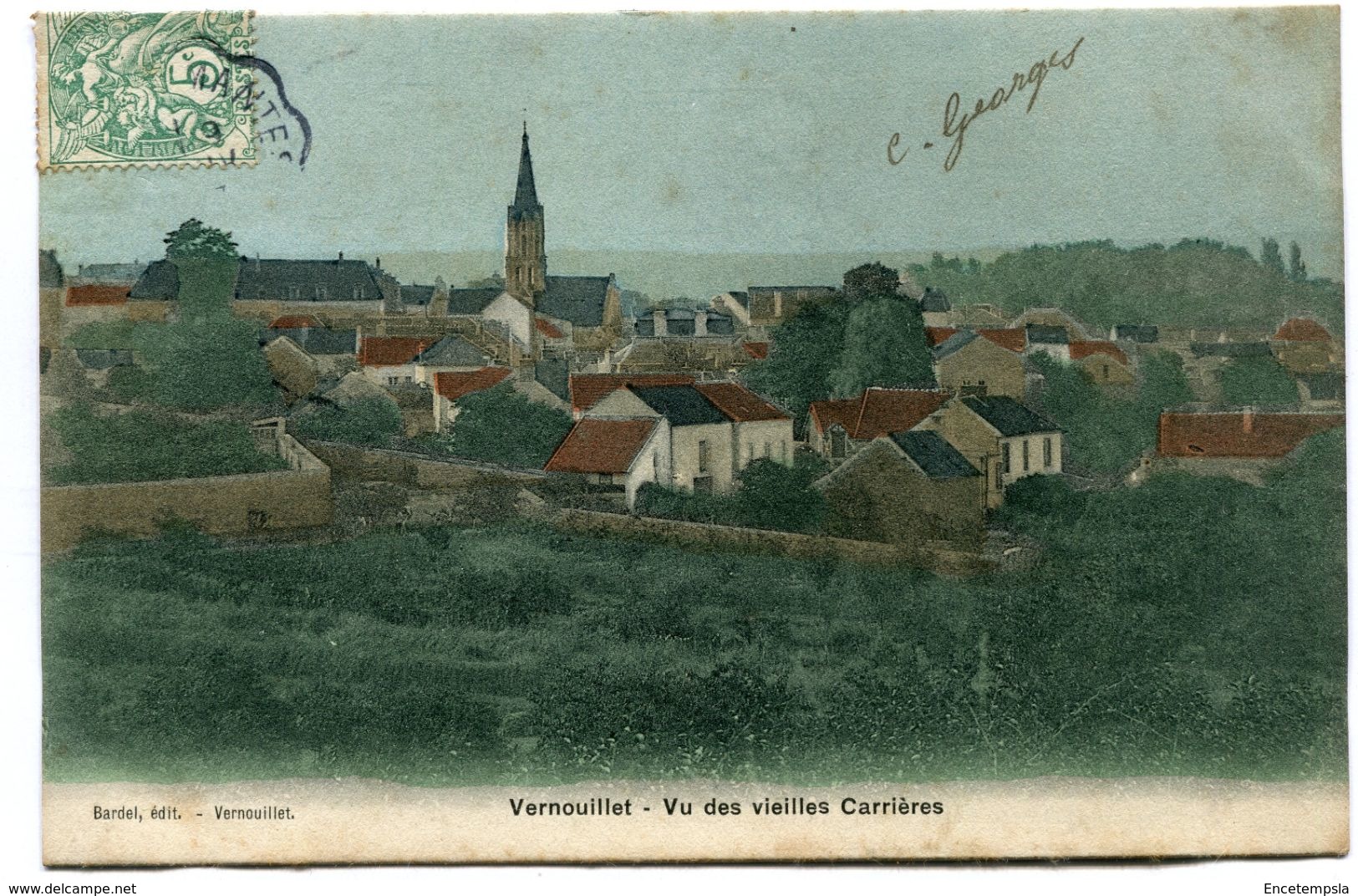 CPA - Carte Postale - France -  Vernouillet - Vu des Vieilles Carrières  - 1905 (D13283)