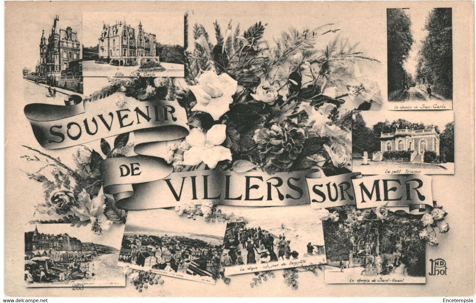 CPA Carte Postale-France- Villers sur Mer Souvenir de  Villers sur Mer VM43855+