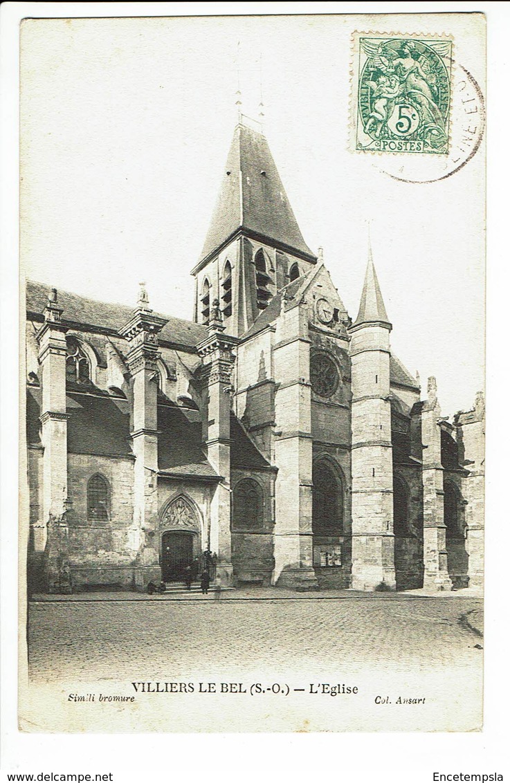 CPA - Carte Postale - France - Villiers le Bel - L'Eglise -1907 -  S2152