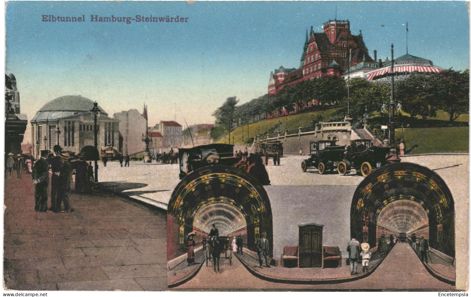 CPA Carte postale Germany Hambourg Elbtunnel Steinwärder VM67985