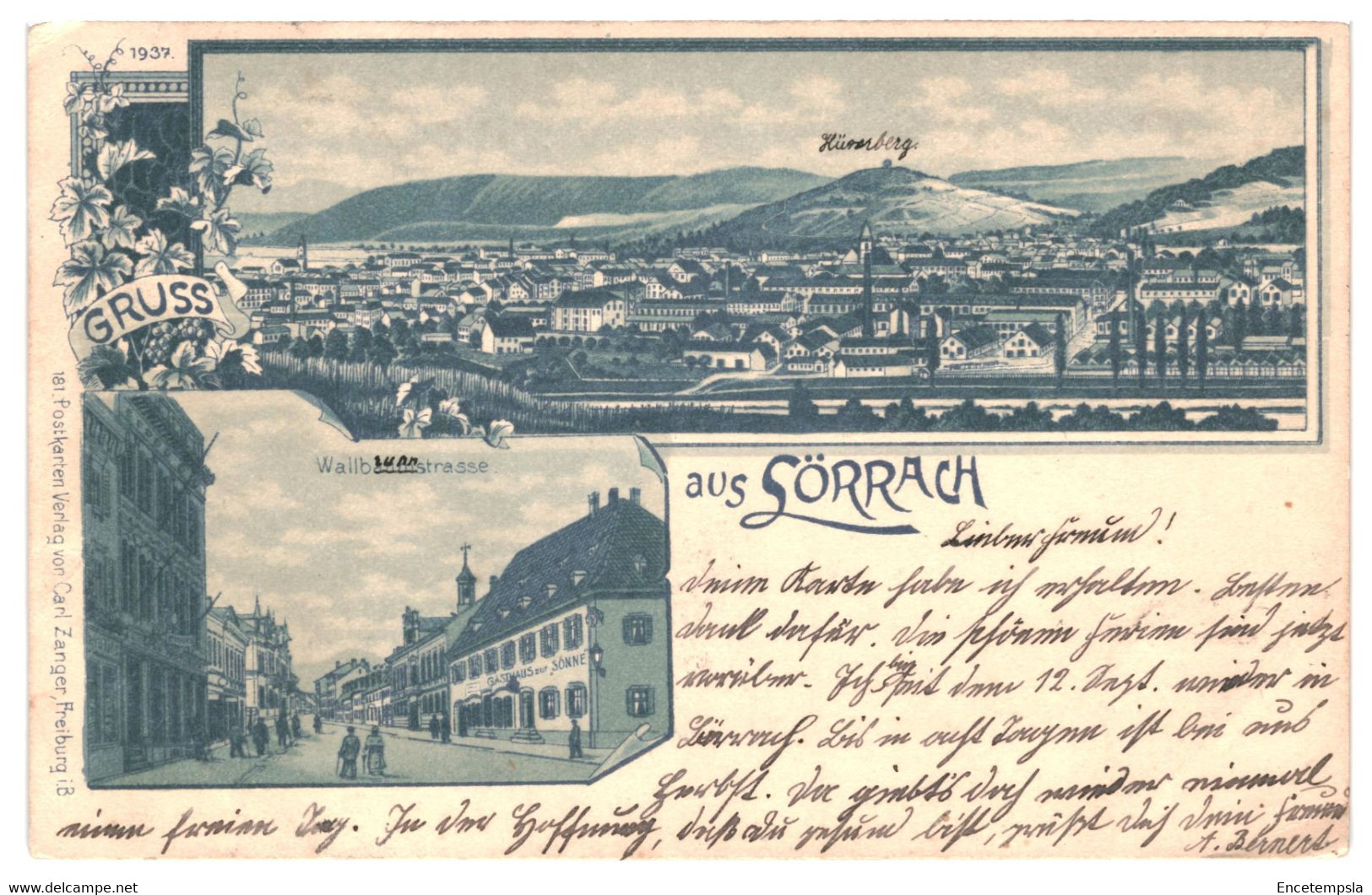 CPA - Carte Postale -Germany-Lörrach-Gruss aus  Lörrach Multi vues -1899VM38424ok